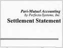Settlement Statement Report
